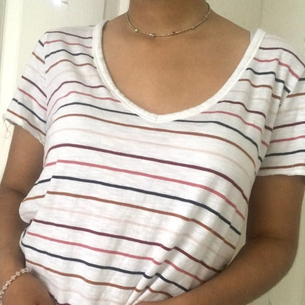 Abercrombie and Fitch soft A&F Tee White Medium